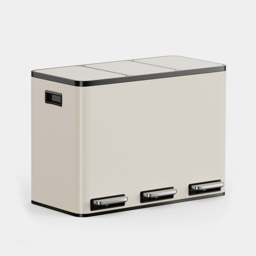 Vonhaus matte triple bin - -, 45l