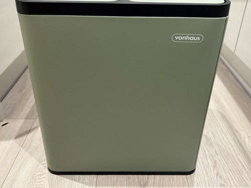 Matte green double bin - green, 30l