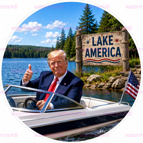 Lake america sticker - america, funny