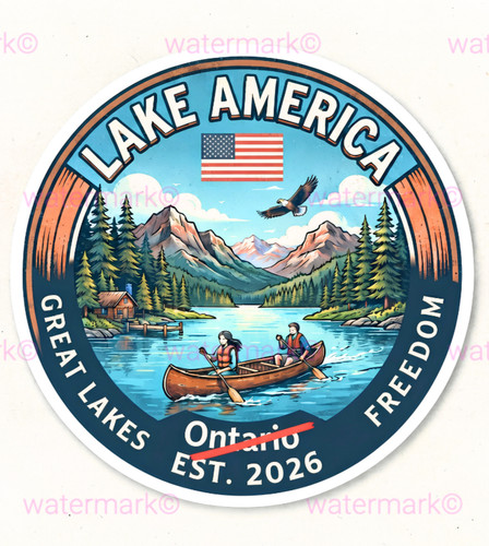 Lake america sticker - sticker, funny