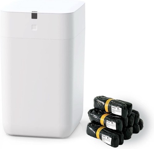 Automatic trash can - trash, can,
